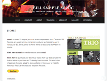 Tablet Screenshot of billsamplemusic.com